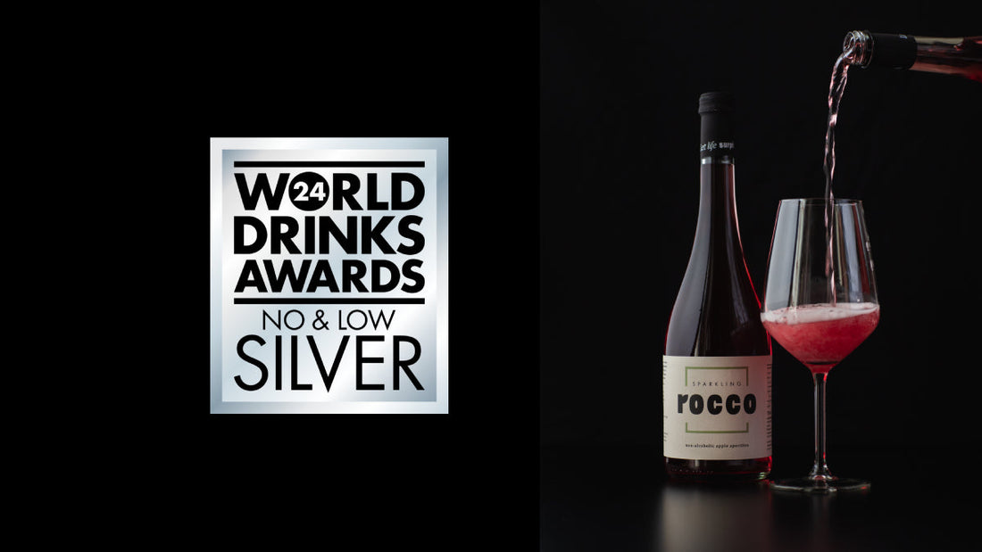 Silberner Glanz auf der Weltbühne: Sparkling Rocco überzeugt bei den World Drinks Awards 2024