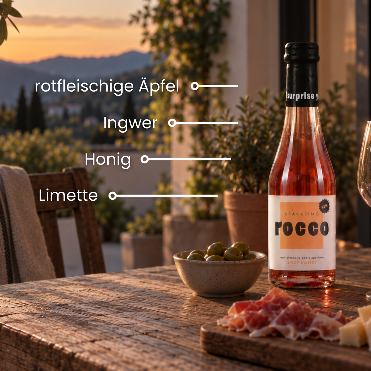 Sparkling Rocco Spicy Honey 200 ml
